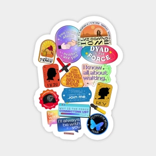 reylo stickers quotes v1 Magnet