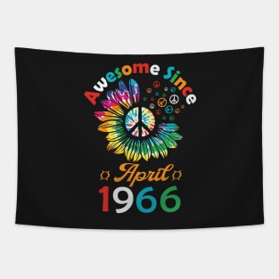 Funny Birthday Quote, Awesome Since April 1966, Retro Birthday Tapestry