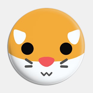 Hamster Face Pin