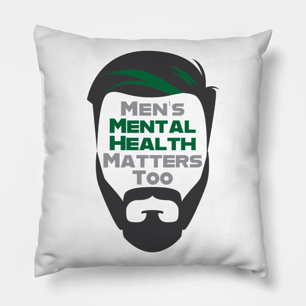 Men's Mental Health Awareness Pillow by Magic Moon