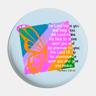 The Lord. Bless You Religious Christian Art Pin