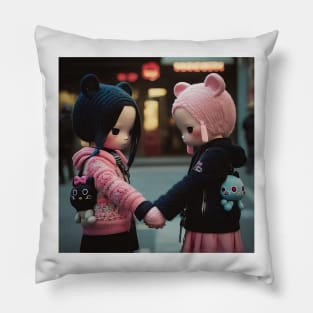 Harajuku Style Cute Knitted Dolls Pillow