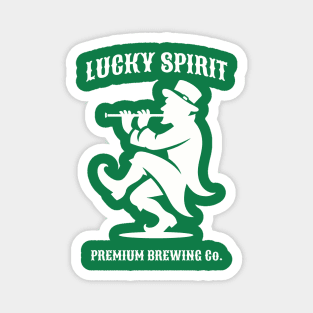 Lucky Spirit Flautist Leprechaun Magnet