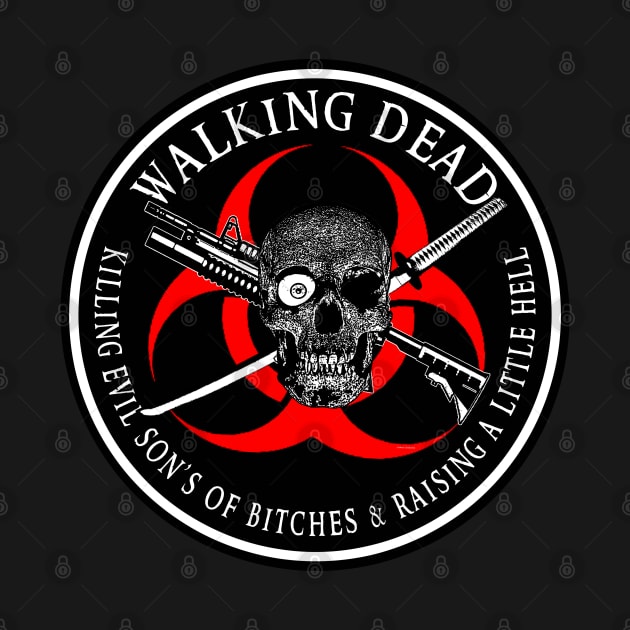 Biohazard Walking Dead  Ring Patch outlined 2 by Ratherkool