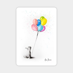 The French Bulldog and The Balloons Magnet