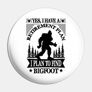 Bigfoot Silhouette Pin