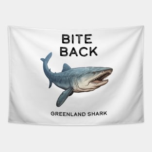 Greenland Shark Bite Back Tapestry