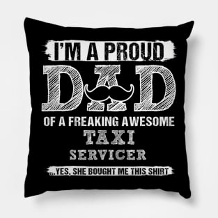 Dad Taxi Servicer Pillow