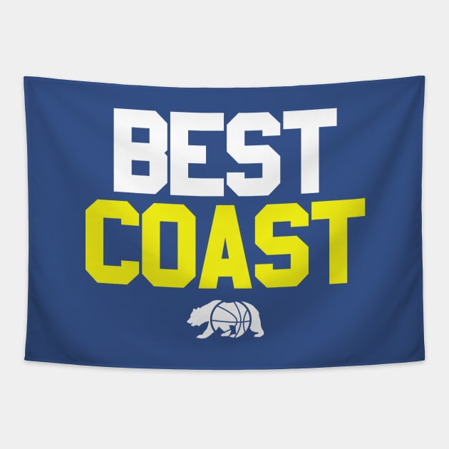 Best Coast Basketball Tapestry by DesignsByDrew