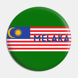 Melaka City in Malaysian Flag Pin