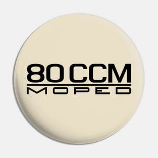 80cc Moped Emblem (Black) Pin