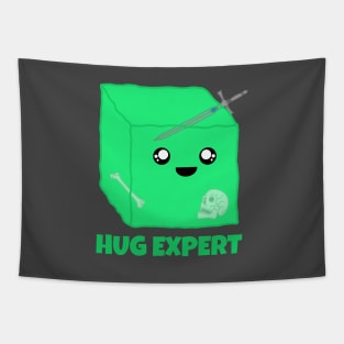 Hug Expert Gelatinous Cube Cute Monster Tapestry