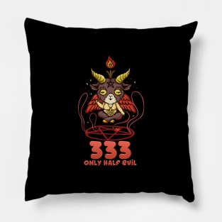 333 Half Evil - cute anime kawaii Baphomet T-Shirt Pillow