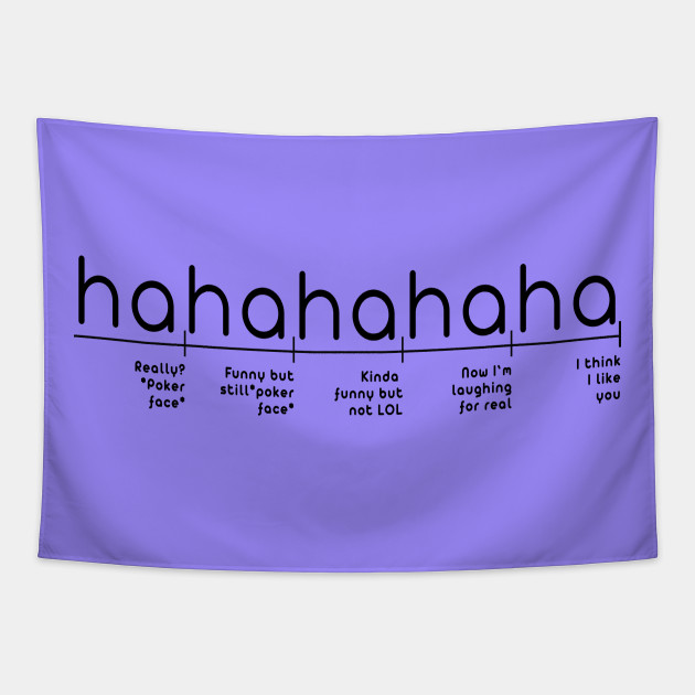 Levels of Haha Funny - Sarcastic Porker face - LOL to I think I like you - Funny Teeshirt - Tapestry | TeePublic Levels of Haha Funny - Sarcastic Porker face - LOL to I think I like you - Funny Teeshirt - Tapestry | TeePublic