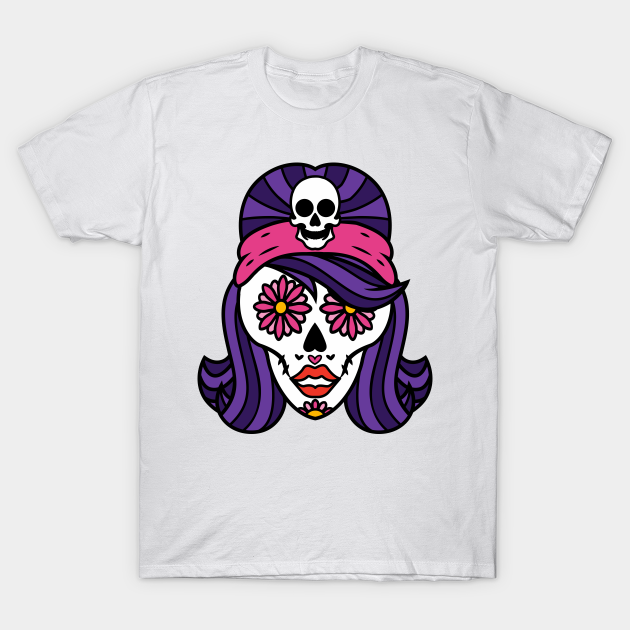 sugar skull t shirt uk