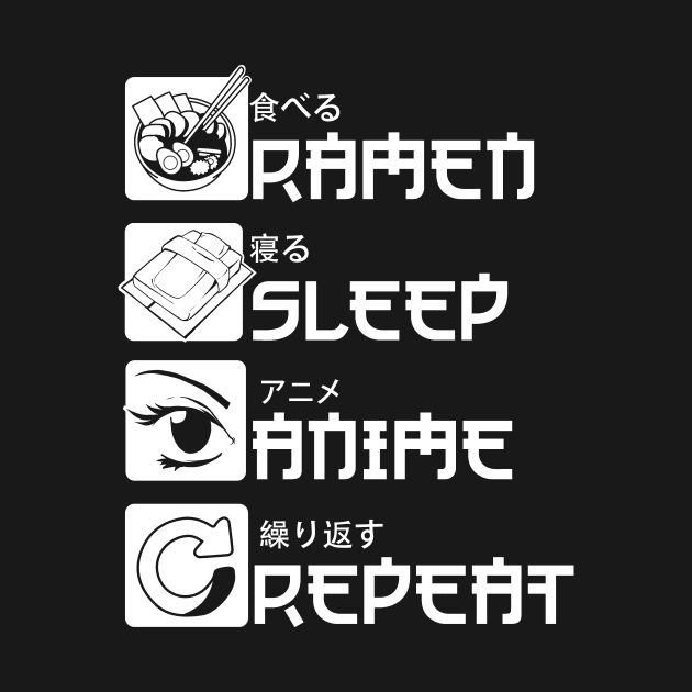 Ramen Sleep Anime Repeat by deificusArt