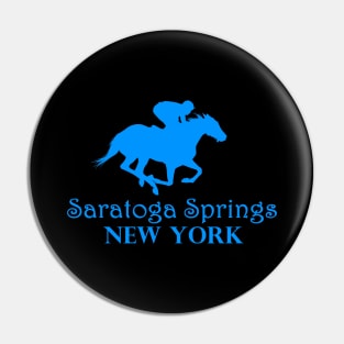 Saratoga Springs New York Horse Racing Pin