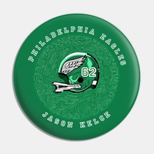 Jason Kelce Helmet 62 - Philadelphia eagles Pin