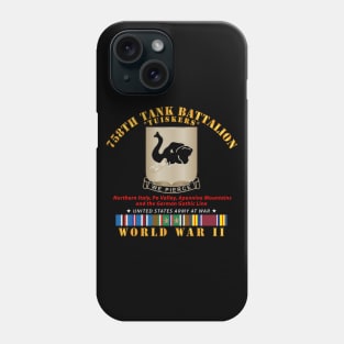 758th Tank Battalion - Tuskers - WWII  EU SVC Phone Case