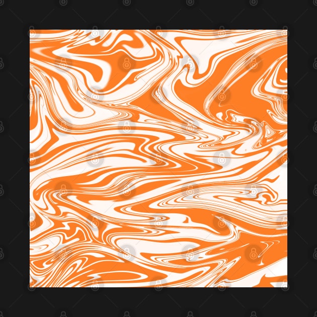 Swirls- Orange and White by designsbyjuliee