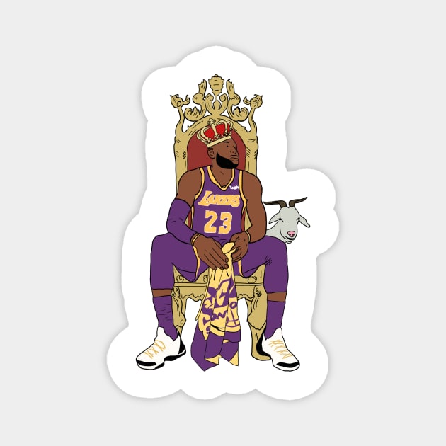 lebron james Magnet by atiatiaman