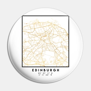 EDINBURGH SCOTLAND CITY STREET MAP ART Pin