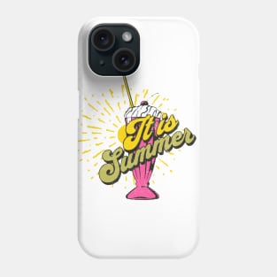 t-shirt it is summer Phone Case