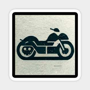 Graphic image of a motorcyle Magnet