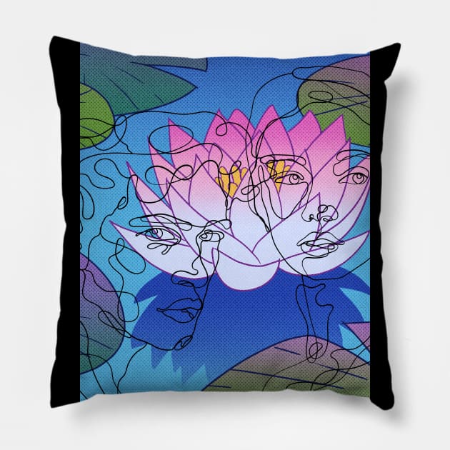 Lilypad Couples Retreat Pillow by IndustryCaffeine