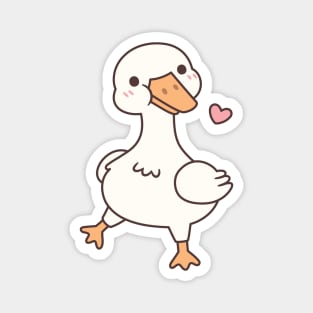 Cute Happy Goose Waddling Magnet