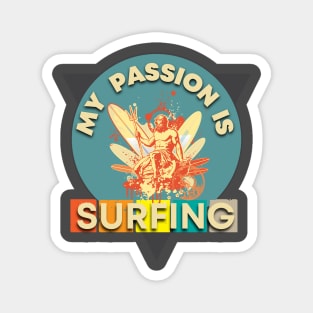 Surfing is My Passion Magnet