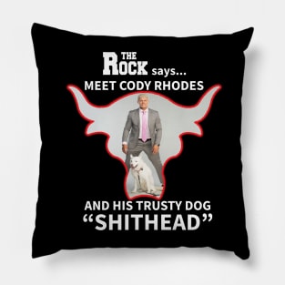 Meet Cody Rhodes and Shithead the Dog Pillow