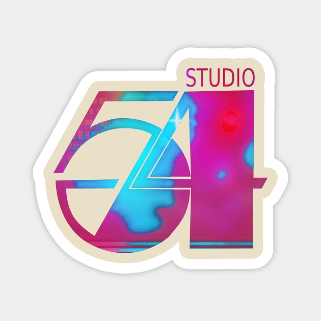 Studio 54 disco graphic Magnet by HAPPY TRIP PRESS