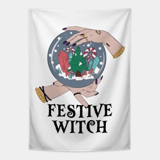 Festive witch Tapestry