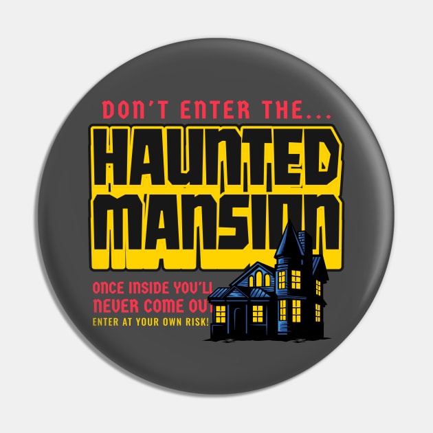 Haunted Mansion Haunted House Halloween Spooky Season Pin by Tip Top Tee's