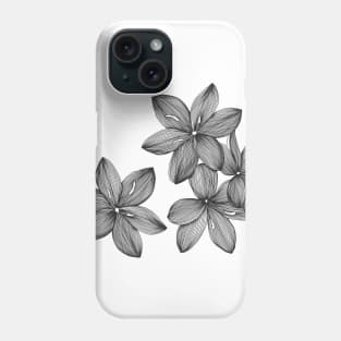Drawn Floral Background Phone Case