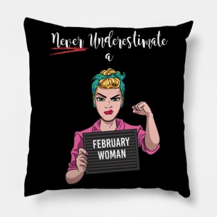 February Woman Pillow