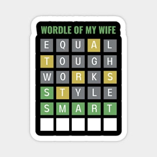 Wordle of My Wife Magnet