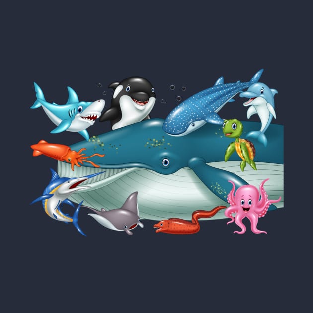 Sea Ocean Animals Illustration by Choulous79