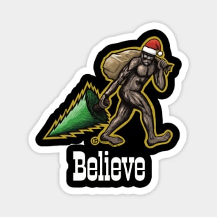 Santa Bigfoot Magnet