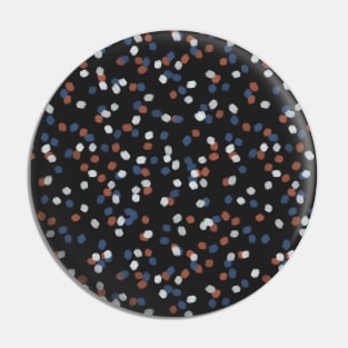 Autumn Nights Confetti - Black, Auburn, Blue Pin