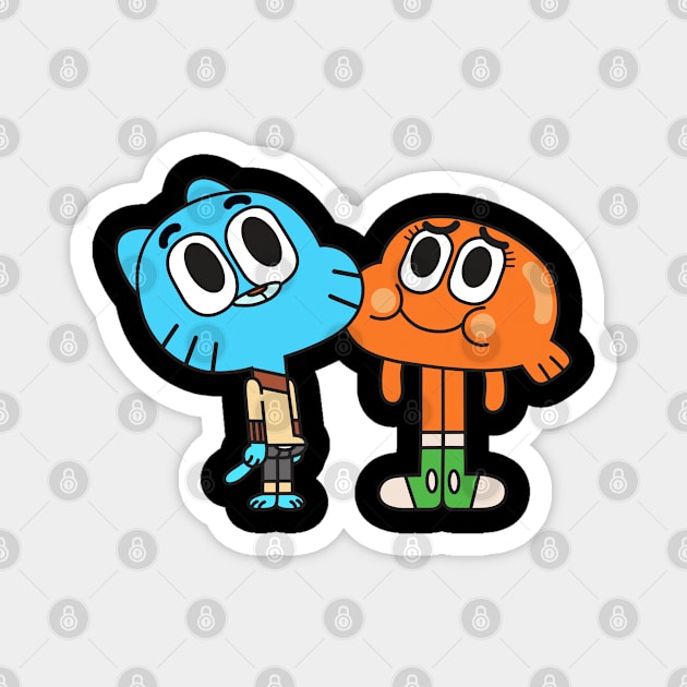 Gumball Darwin Magnet by Plushism