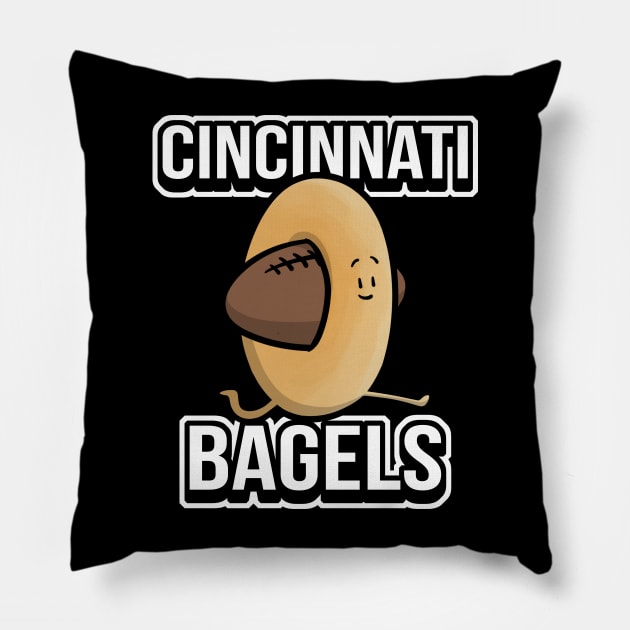 Cincinnati Bagels Pillow by Pockets