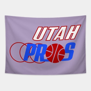 Defunct Utah Prospectors WBA Basketball Tapestry