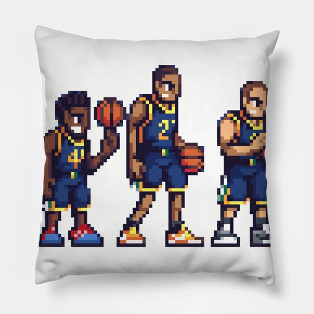 Pixel Utah Jazz Pillow by hansenjames