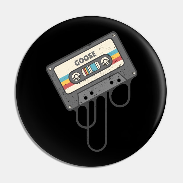 Goose - Cassette Retro Pin by Arestration