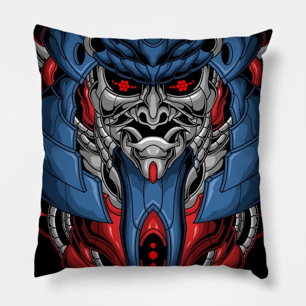 samurai robot Pillow by sugiartoss_