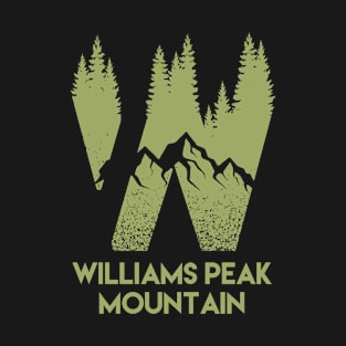 Williams Peak Mountain Back Print Design T-Shirt