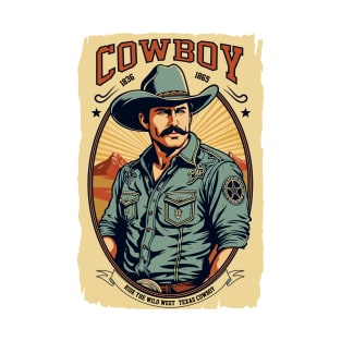 Cowboy. Vintage. T-Shirt