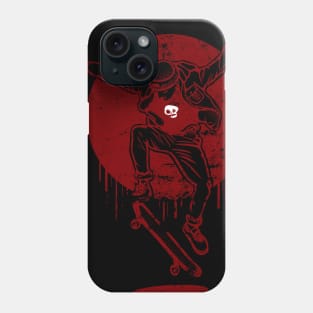 skateboard trick red Phone Case